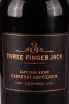 Этикетка Three Finger Jack East Side Ridge Cabernet Sauvignon 2020 0.75 л