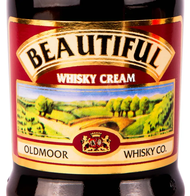 Этикетка ликера Бьютифул Виски Креам 0.7 л