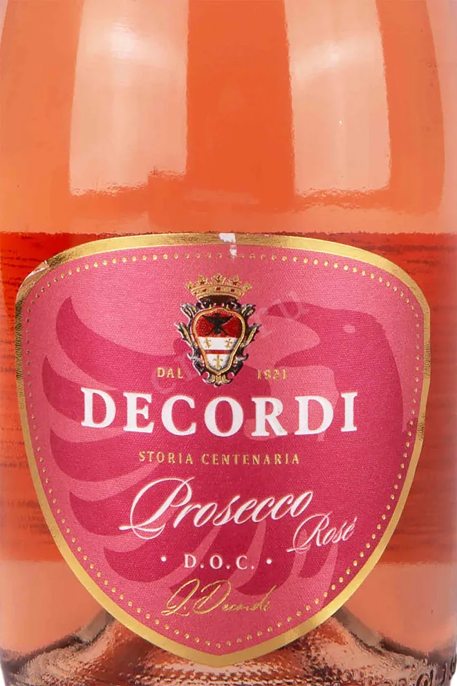 Этикетка Decordi Prosecco Rose 0.75 л
