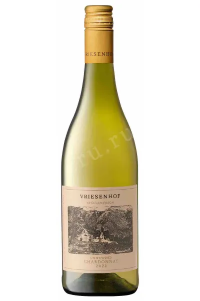 Вино Vriesenhof Chardonnay Unwooded Stellenbosch 2024 0.75 л
