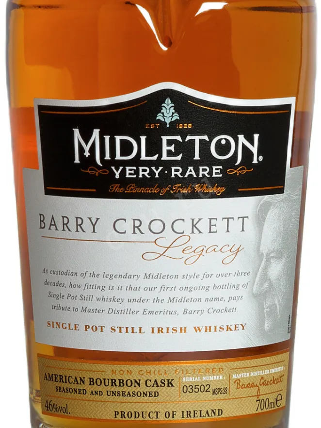 Этикетка Midleton Barry Crockett Legacy 0.7 л