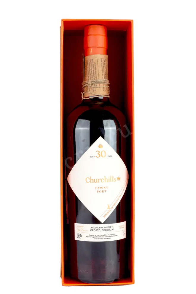 В подарочной коробке Churchills Tawny Port 30 years old gift box 1989 0.75 л