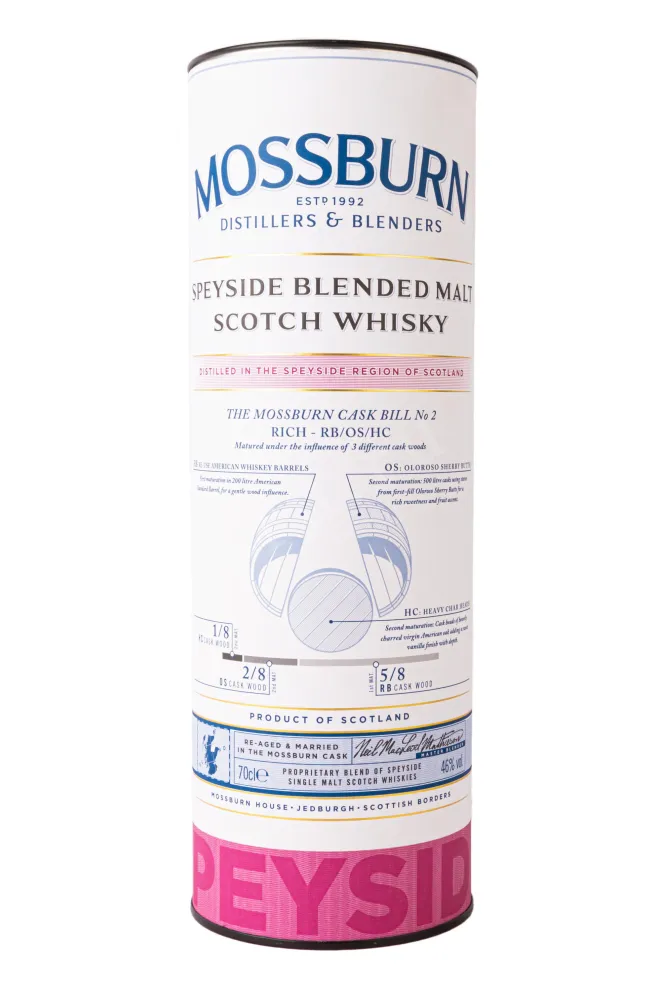 Подарочная коробка Mossburn Speyside 3 years 0.7 л