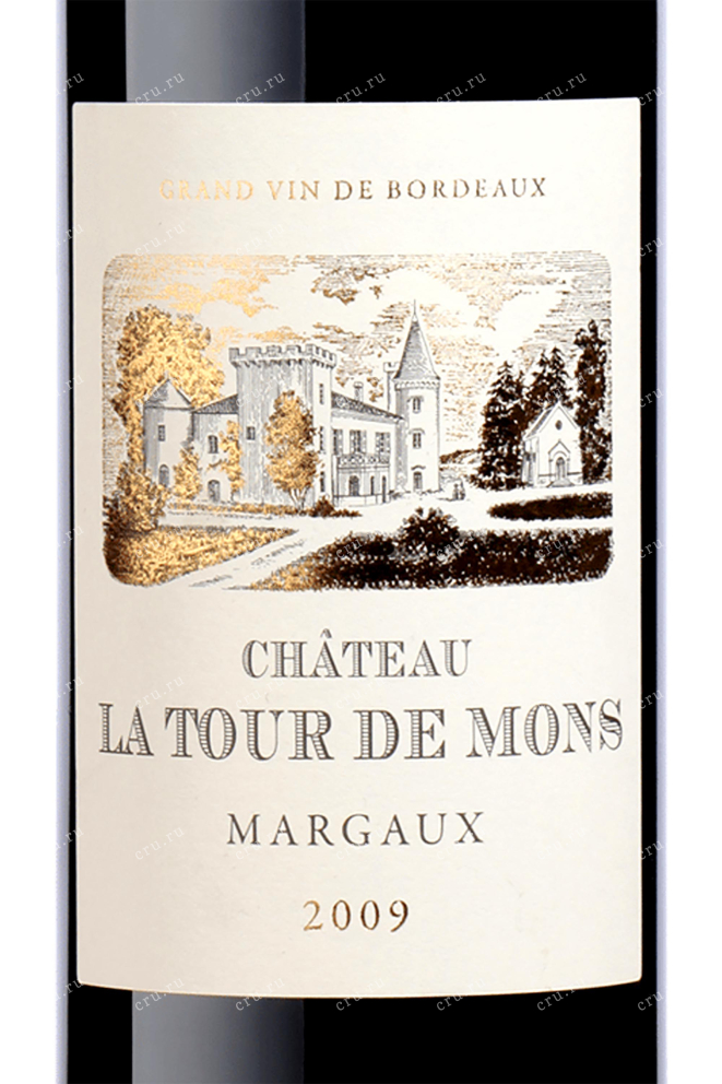 Вино Chateau La Tour de Mons Margaux 2009 0.75 л