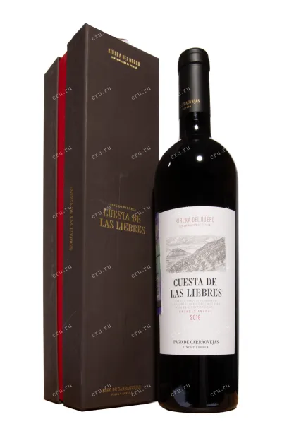 Вино Pago de Carraovejas Cuesta de Las Liebres Ribera del Duero DO 2018 0.75 л