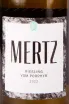 Этикетка Mertz Eckelsheim Riesling vom Porphyr 2022 0.75 л