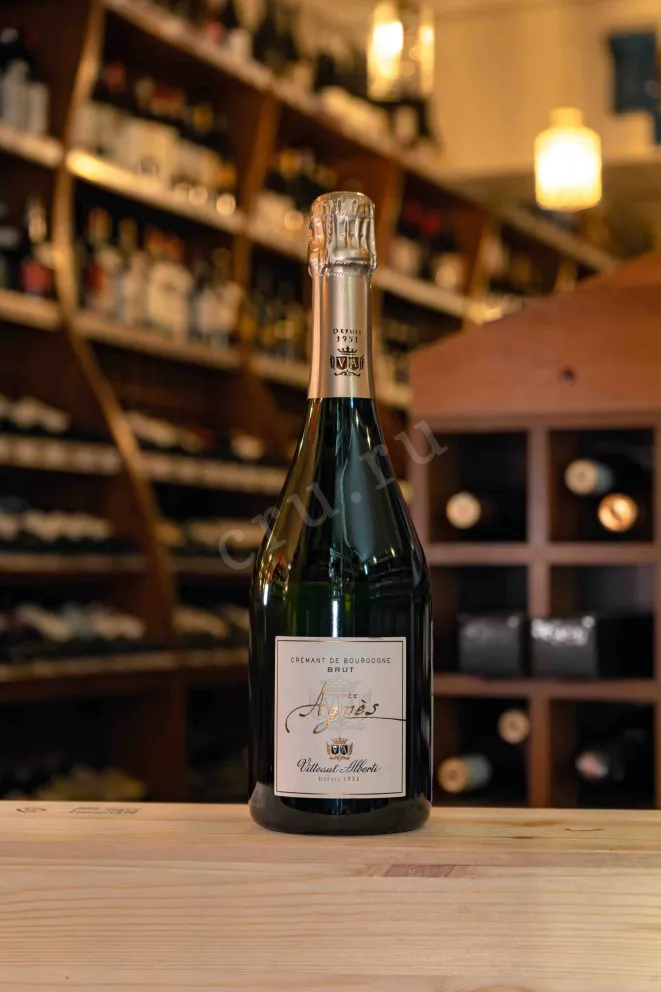 В магазине Крю Профи Vitteaut-Alberti Cuvee Agnes Brut Cremant de Bourgogne 2020 0.75 л