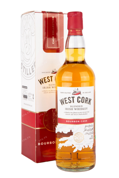 Виски West Cork Bourbon Cask Blended with gift bx  0.7 л
