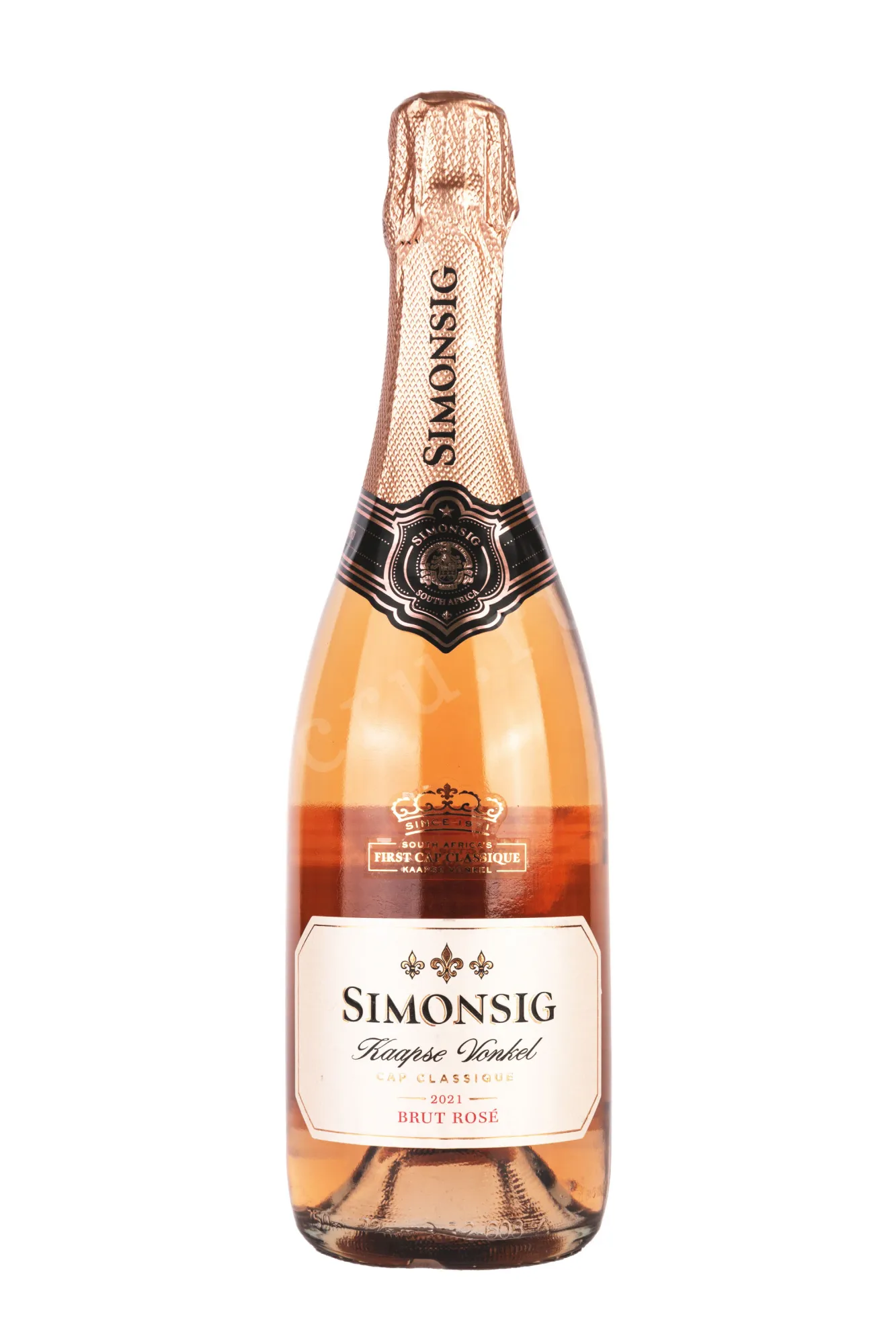 Фото — Игристое вино Kaapse Vonkel Cap Classique Brut Rose 2021 0.75 л