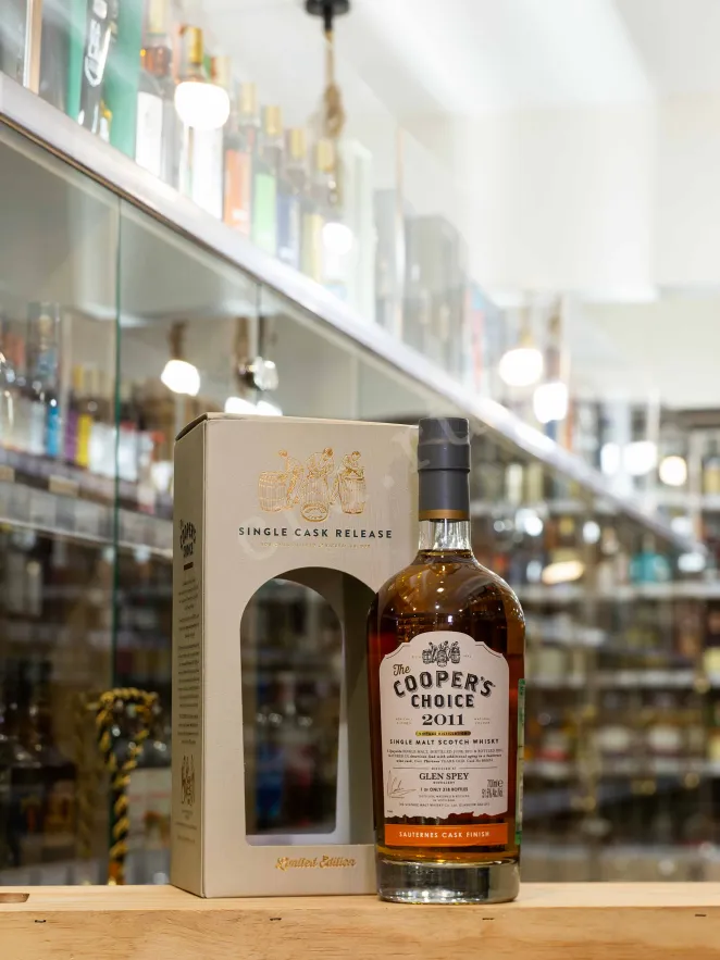 В магазине Крю Профи The Cooper’s Choice Glen Spey Sauternes Cask Finish in gift box 2011 0.7 л