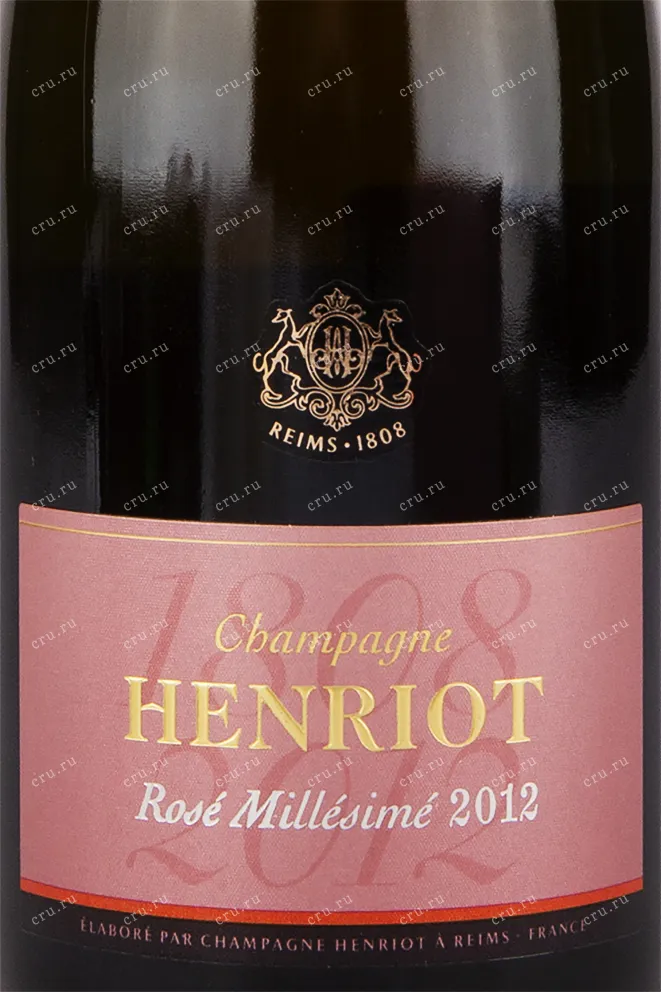 Этикетка игристого вина Henriot Millesime gift box 2012 0.75 л