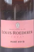 Этикетка Louis Roederer Rose 2018 0.375 л