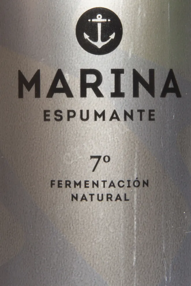 Этикетка Marina Espumante Fermentacion Natural  2022 0.2 л