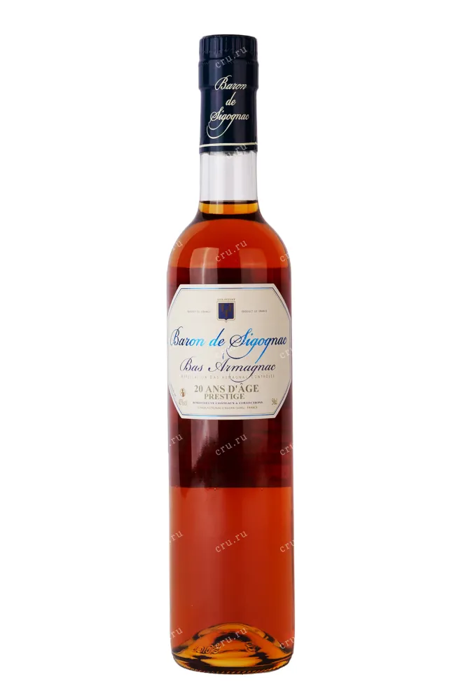 Бутылка Armagnac Baron de Segognac 20 Ans d'Age gift box 2000 0.7 л