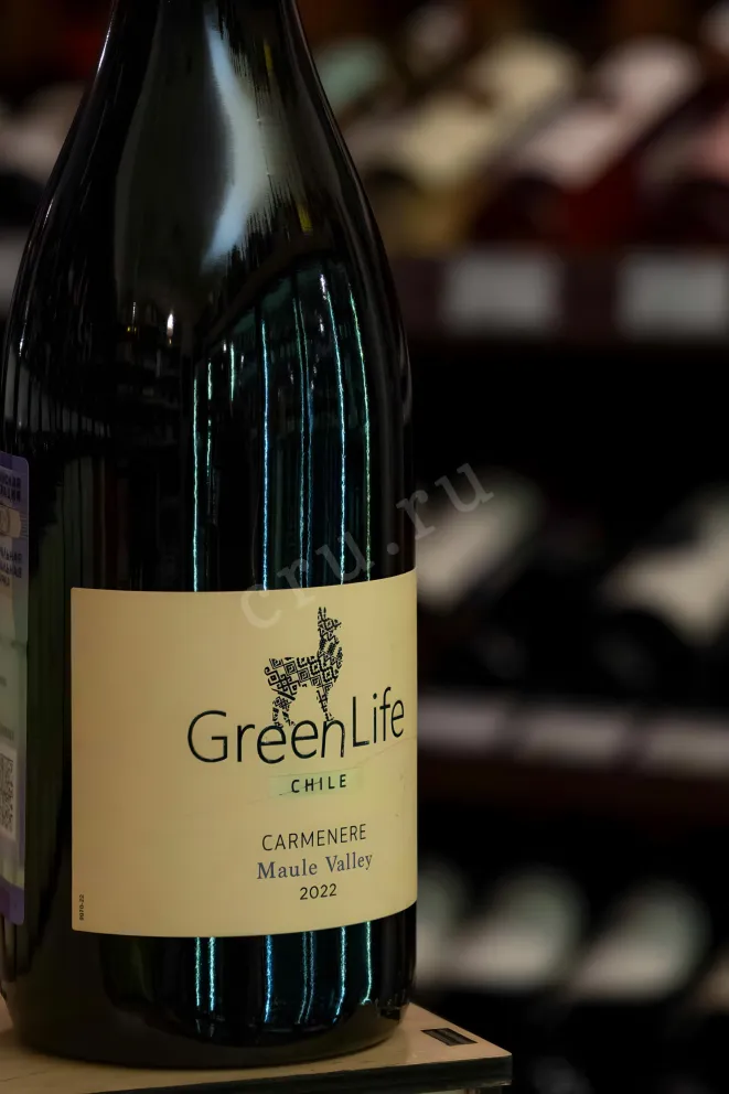 В магазине Крю Профи GreenLife Carmenere Maule Valley 2022 0.75 л