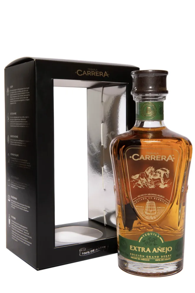 Текила Carrera Extra Anejo in gift box  0.75 л