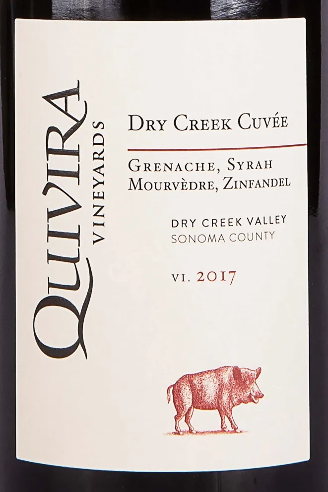 Этикетка Quivira Dry Creek Cuvee 2017 0.75 л