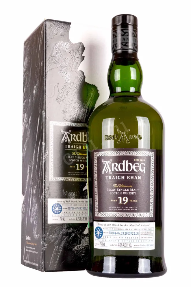 Виски Ardbeg Traigh Bhan 19 years old gift box  0.7 л