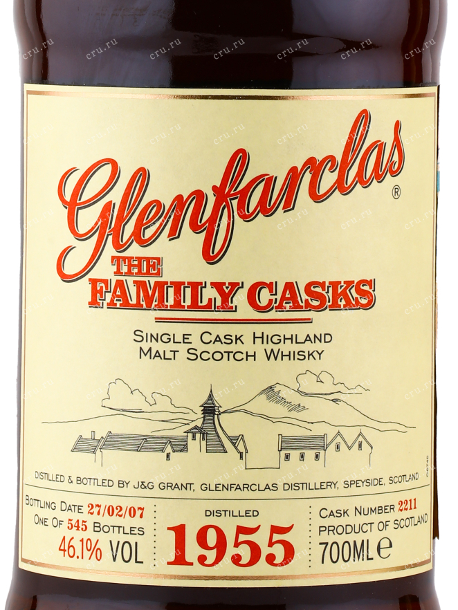 Виски Glenfarclas Family Cask 1955 0.7 л