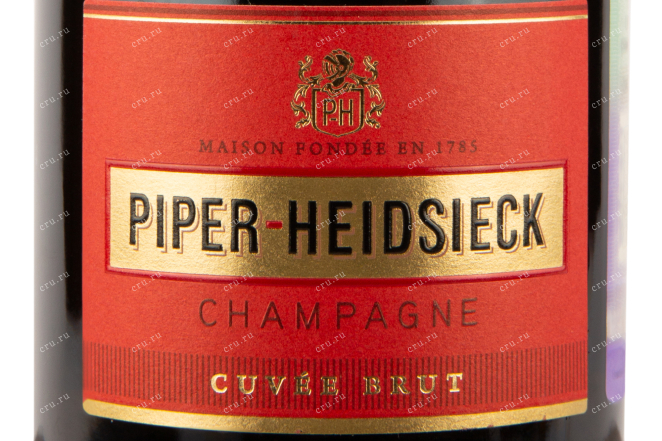 Этикетка шампанского Пайпер Хайдсик 0,375