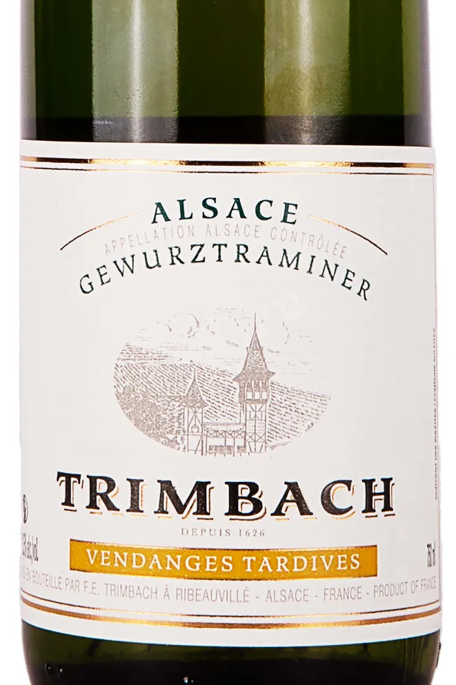 Этикетка Trimbach Gewurztraminer Vendanges Tardives 2017 0.75 л