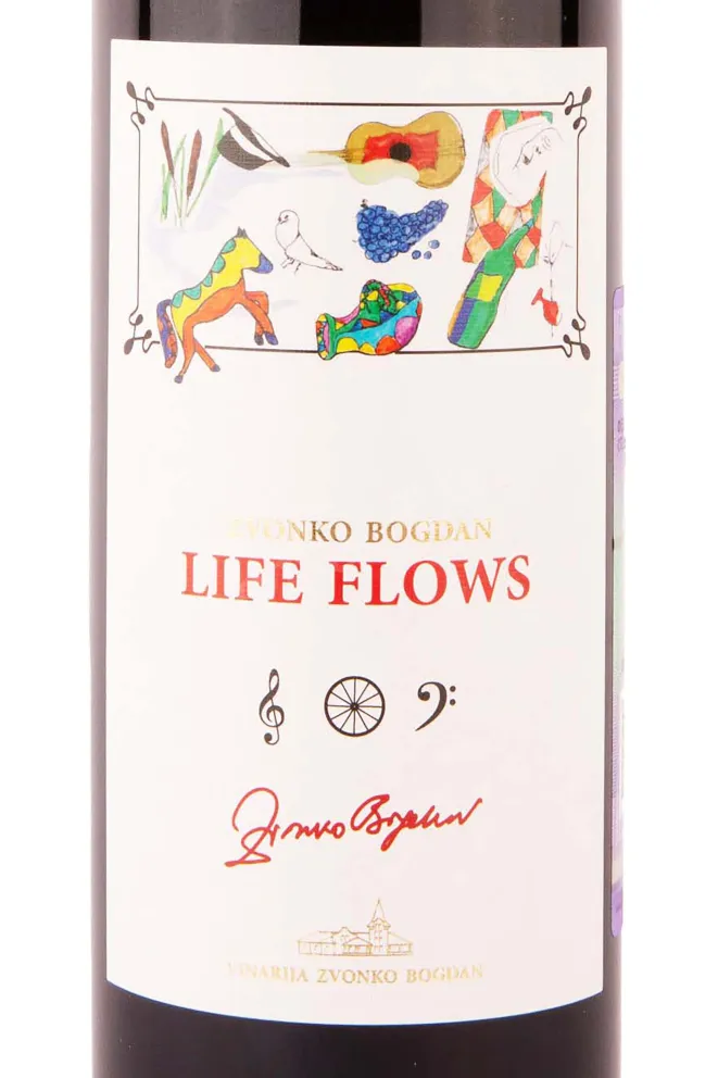 Этикетка Zvonko Bogdan Life Flows 2020 0.75 л