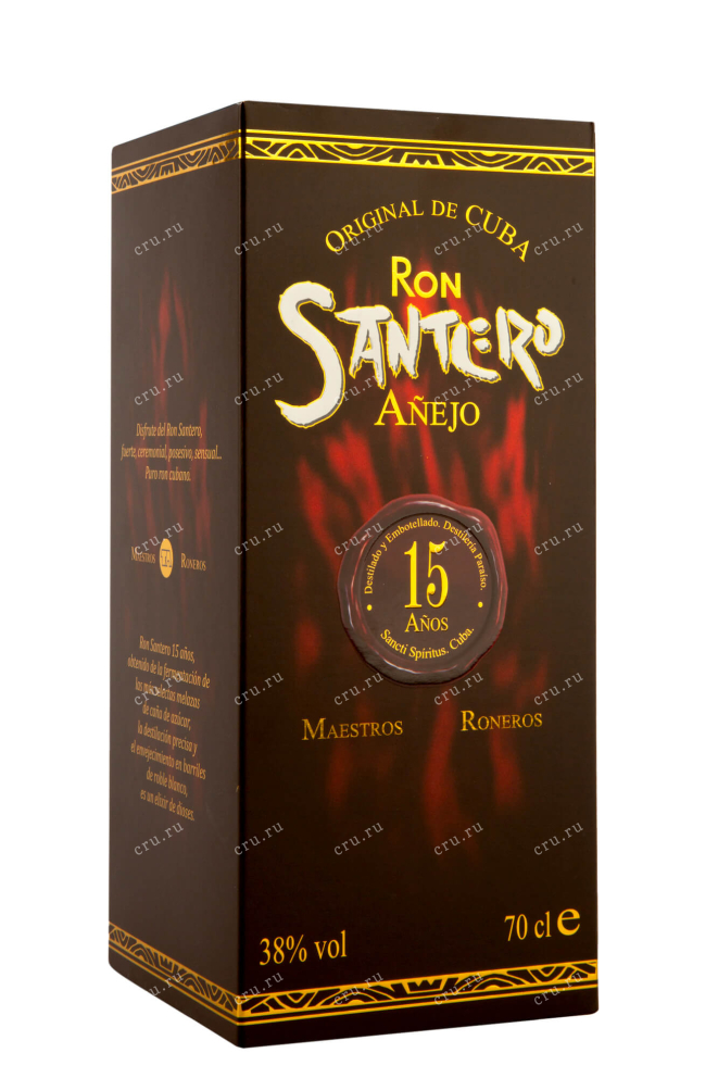 Подарочная упаковка Santero 15 anos 0.7 л