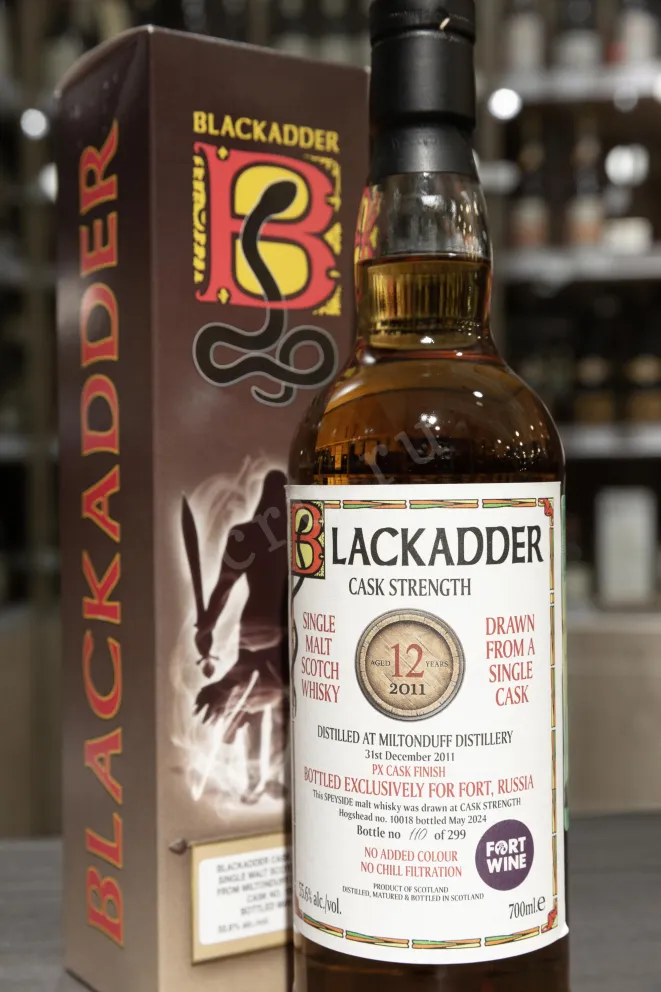 В магазине Крю Профи Blackadder Miltonduff Cask Strength Single Malt 12 YO in gift box 0.7 л