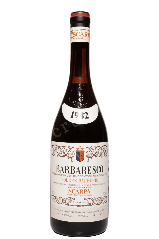 Вино Scarpa Podere Barberis Barbaresco DOCG 1982 0.75 л