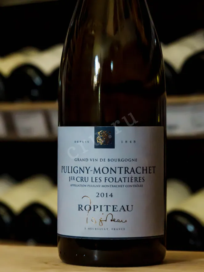 В магазине Крю Профи Ropiteau Puligny-Montrachet Les Folatieres 1er Cru 2014 0.75 л