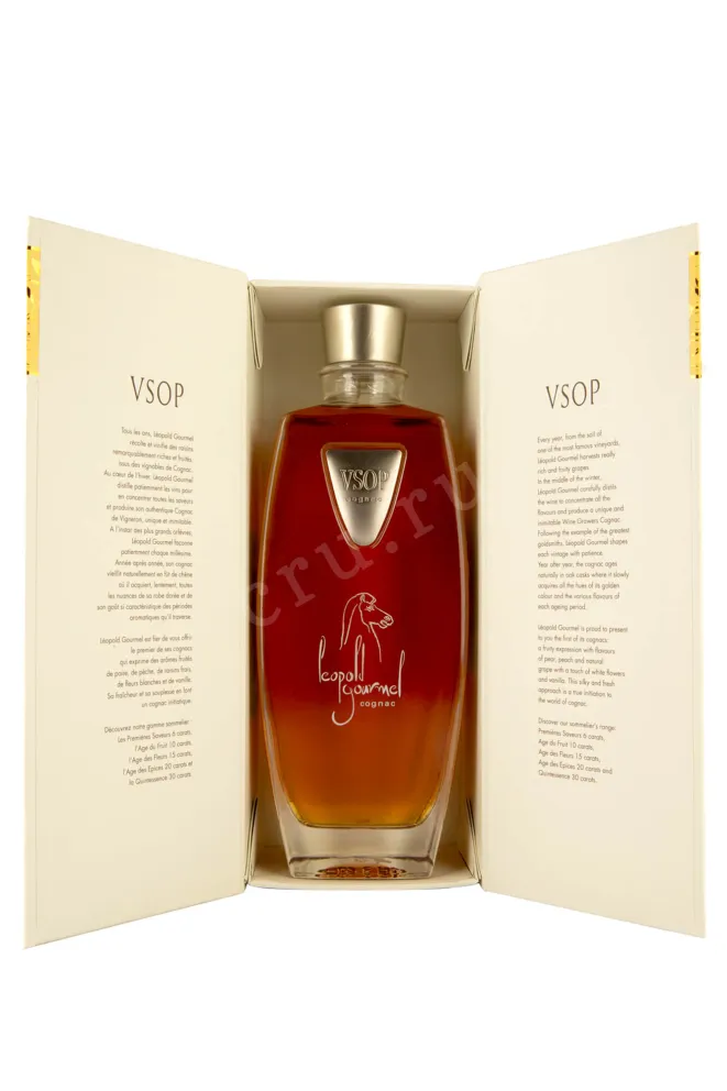 В подарочной коробке Leopold Gourmel VSOP decanter  0.7 л