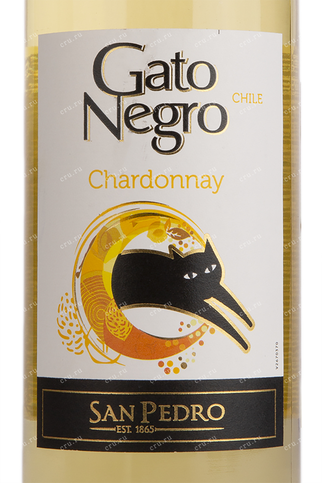 Вино Gato Negro Chardonnay 2022 0.75 л