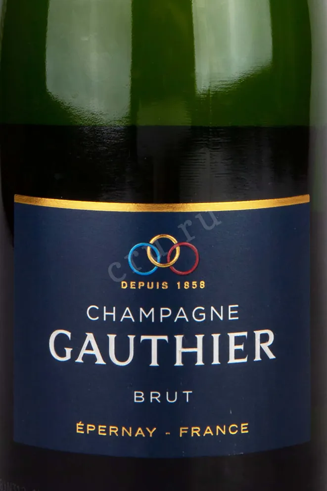 Этикетка Gauthier Brut 2018 0.75 л