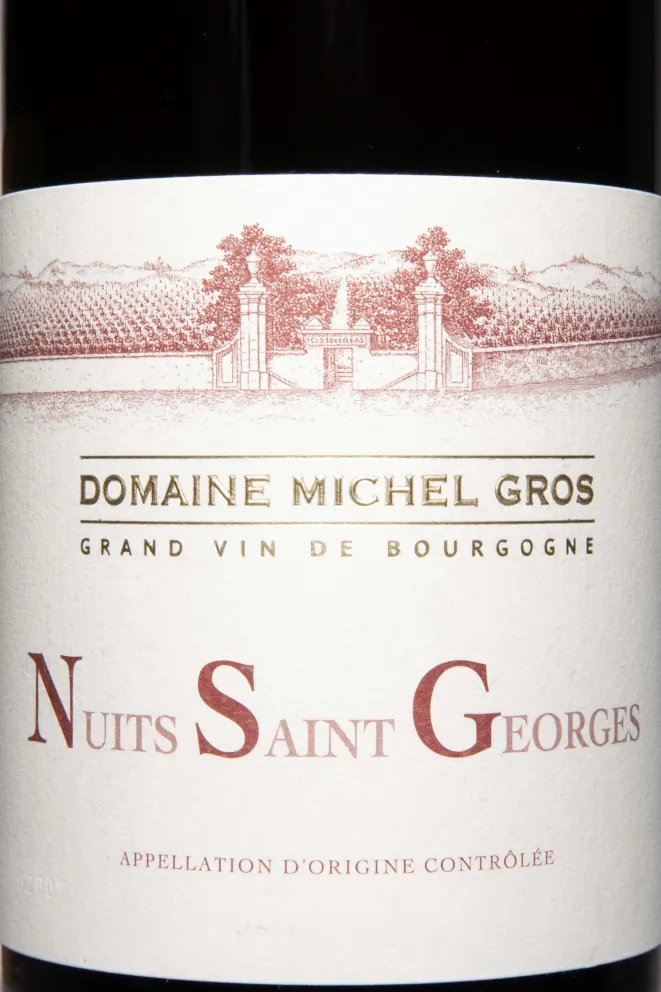 Этикетка Domaine Michel Gros Nuits-Saint-Georges AOC 2022 0.75 л