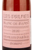 Этикетка Les Prunes Blanc de Mando 2020 0.75 л