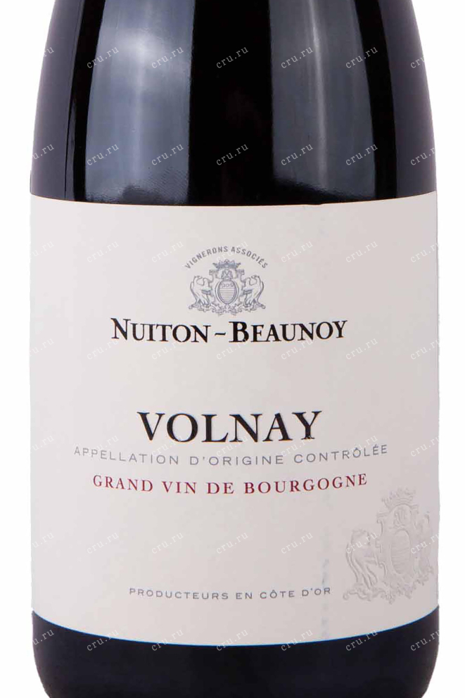 Этикетка Nuiton-Beaunoy Volnay 2018 0.75 л