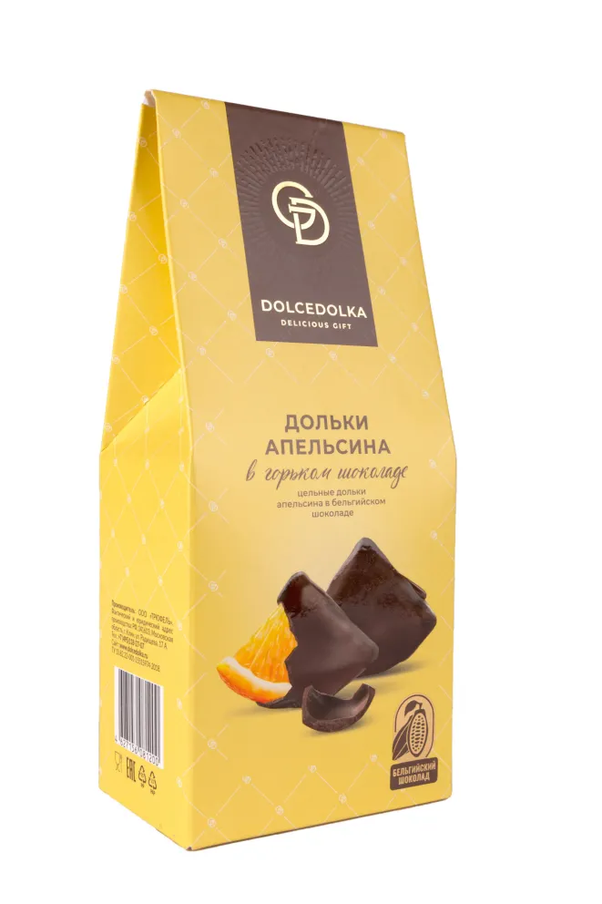 Шоколад Дольчедолка Дольки апельсина в горьком шоколаде 95 г