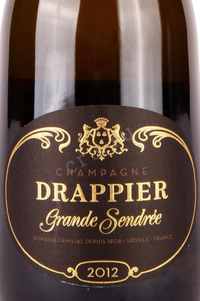 Этикетка Drappier Grande Sendree 2012 0.75 л