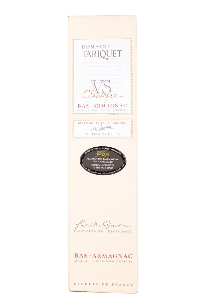 Подарочная коробка Chateau du Tariquet Classic 3 years 0.7 л