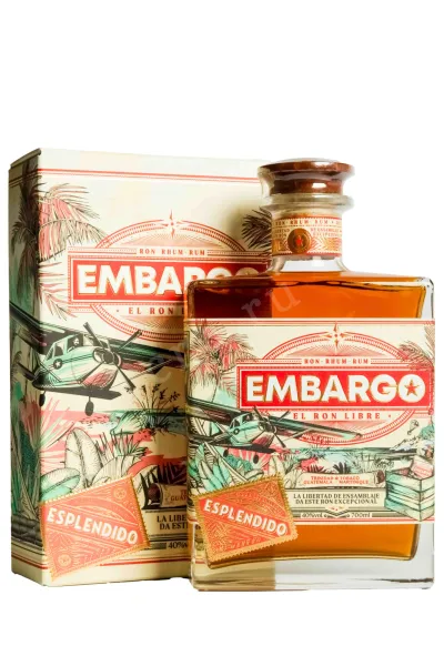 Ром Embargo Esplendido in gift box  0.7 л