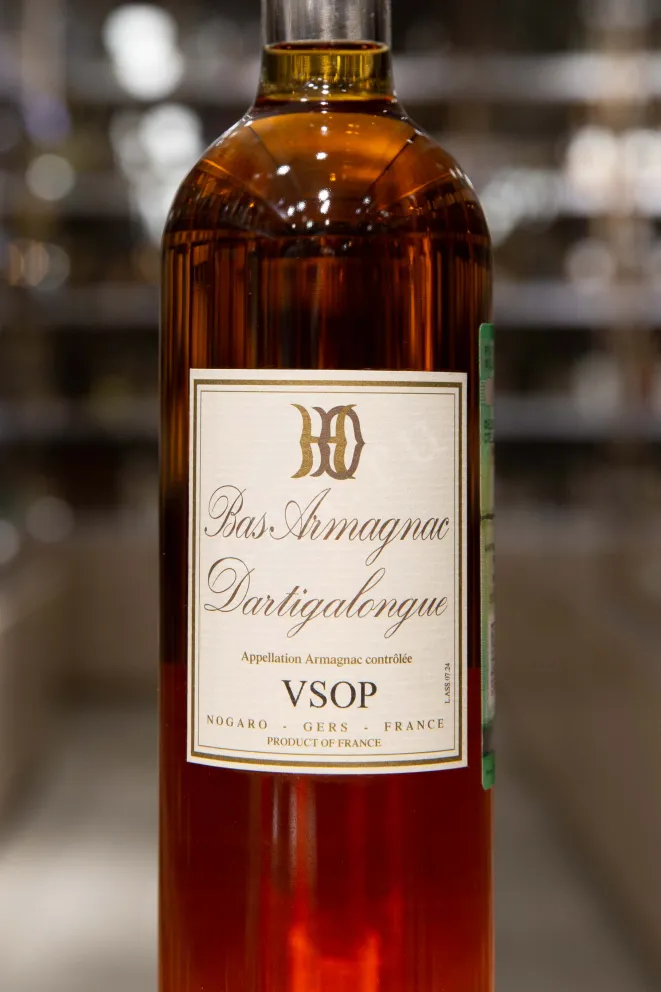Этикетка Dartigalongue VSOP AOC gift box 0.5 л