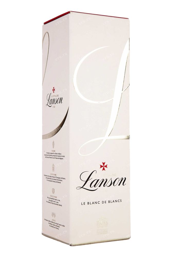 Подарочная упаковка Lanson Le Blanc de Blancs Brut in gift box 2018 0.75 л