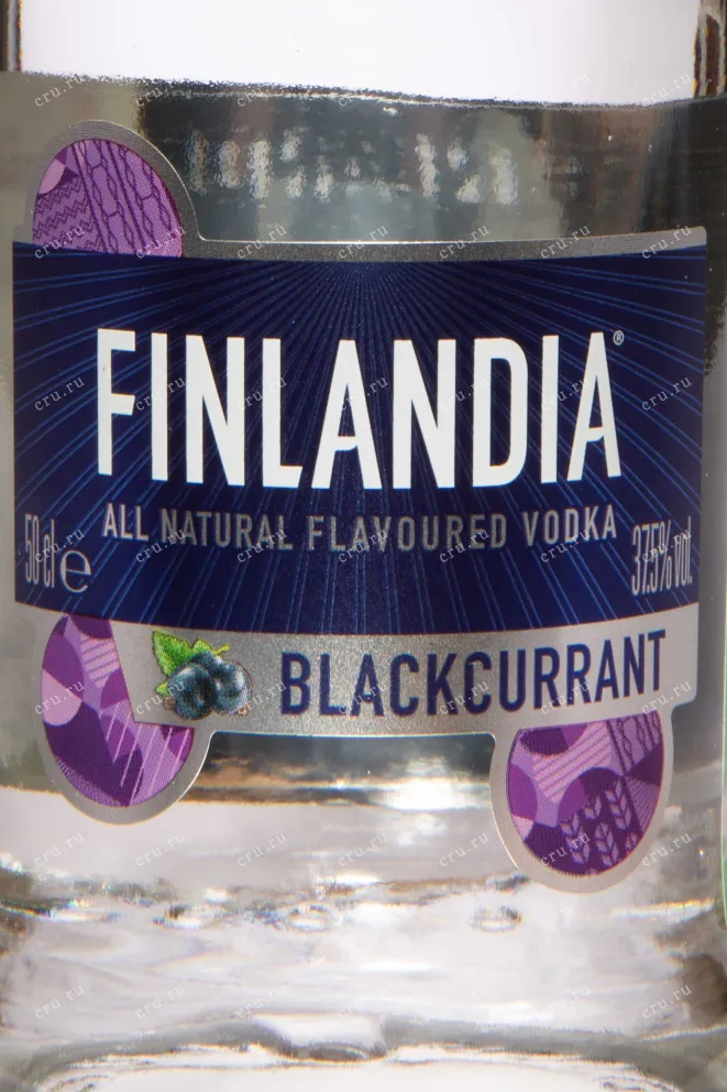 Этикетка Finlandia Blackcurrant 0.5 л
