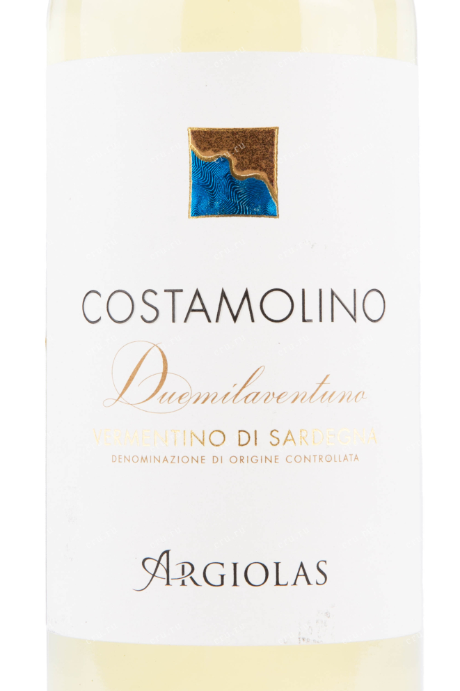 Этикетка вина Costamolino Vermentino di Sardegna DOC 0.75 л