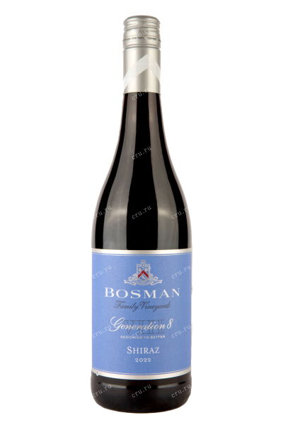 Вино Bosman Generation 8 Shiraz 2022 0.75 л