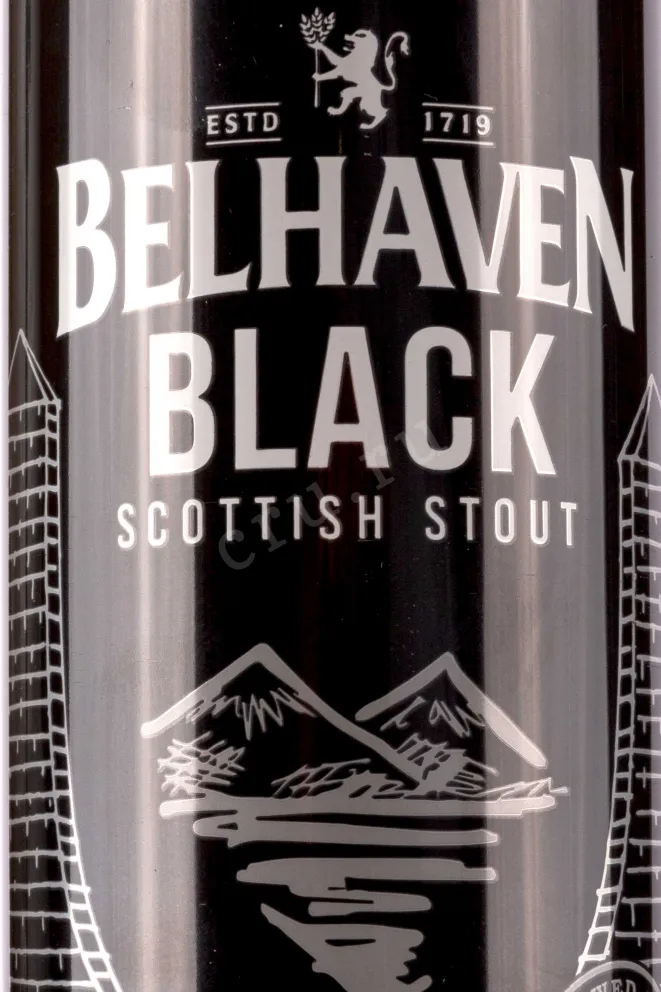 Этикетка Belhaven Black Scottish Stout 0.44 л