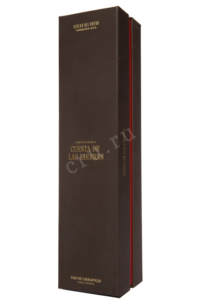 Подарочная коробка Pago de Carraovejas Cuesta de Las Liebres Ribera del Duero DO 2014 0.75 л