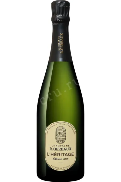 Шампанское R.Gerbaux L'Heritage Brut Champagne AOC 2018 0.75 л