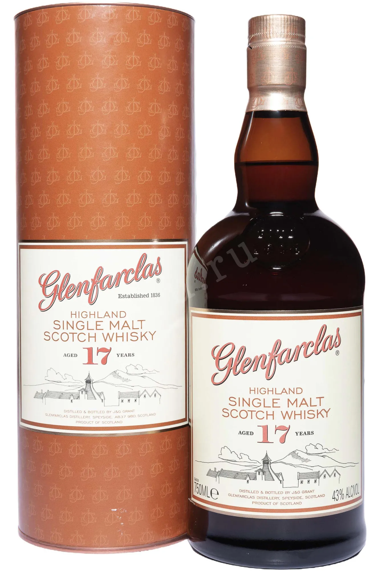 Glenfarclas 17 Years Old in tube 0.7 л купить - Шотландский виски