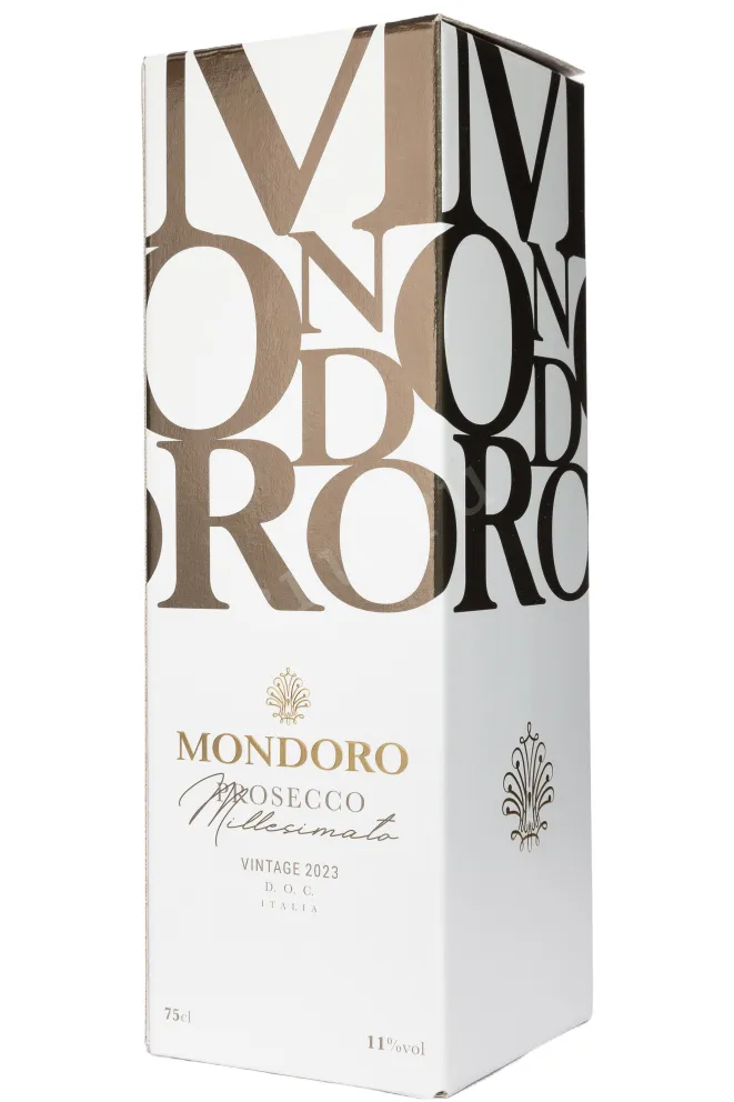 Подарочная коробка Mondoro Prosecco Millesimato DOC in gift box 2023 0.75 л